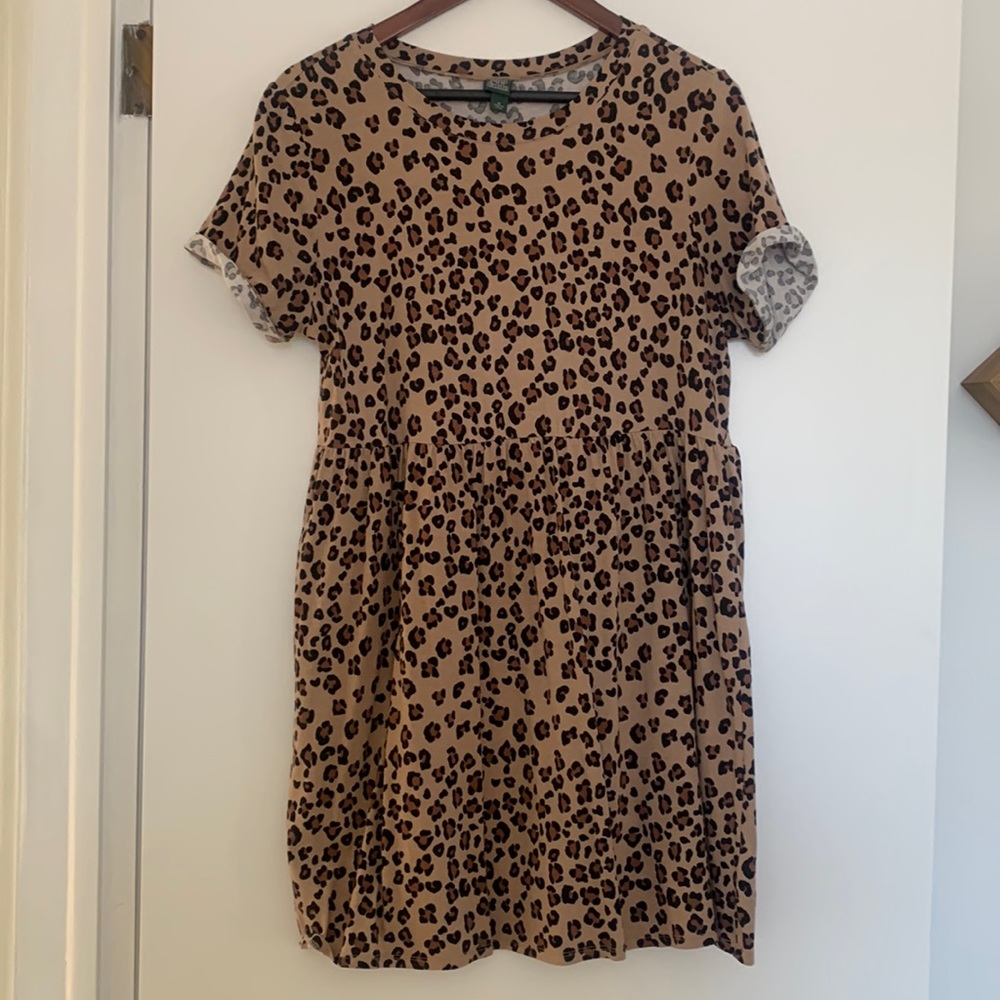 Wild Fable Leopard Print Tshirt Dress